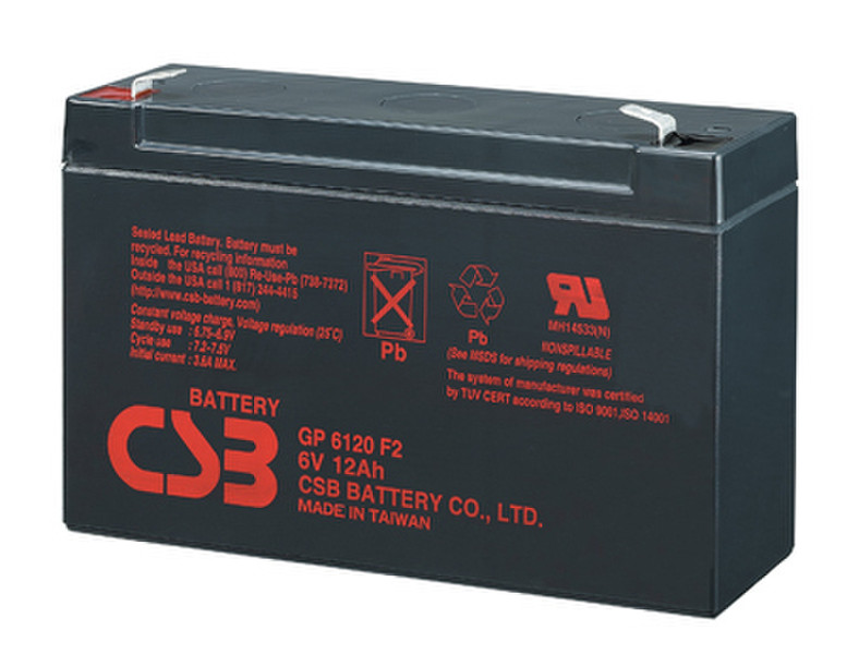CSB GP6120 Plombierte Bleisäure (VRLA) 12000mAh 6V Wiederaufladbare Batterie