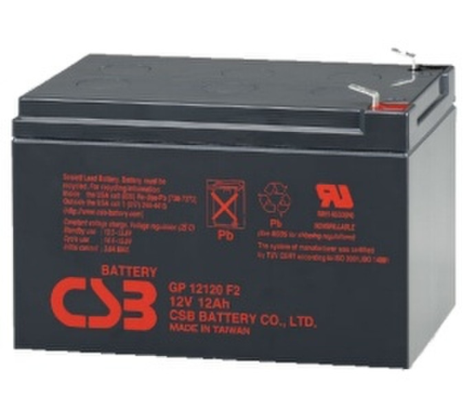 CSB GP12120 F2 Sealed Lead Acid (VRLA) 12000mAh 12V rechargeable battery