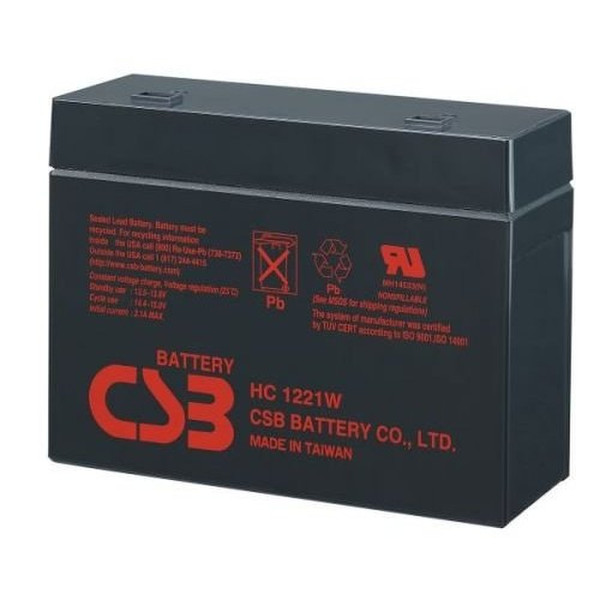 CSB HC1221W Герметичная свинцово-кислотная (VRLA) 12В аккумуляторная батарея