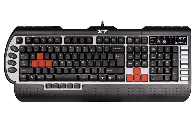 A4Tech X7 G-800 PS/2 QWERTY Black keyboard