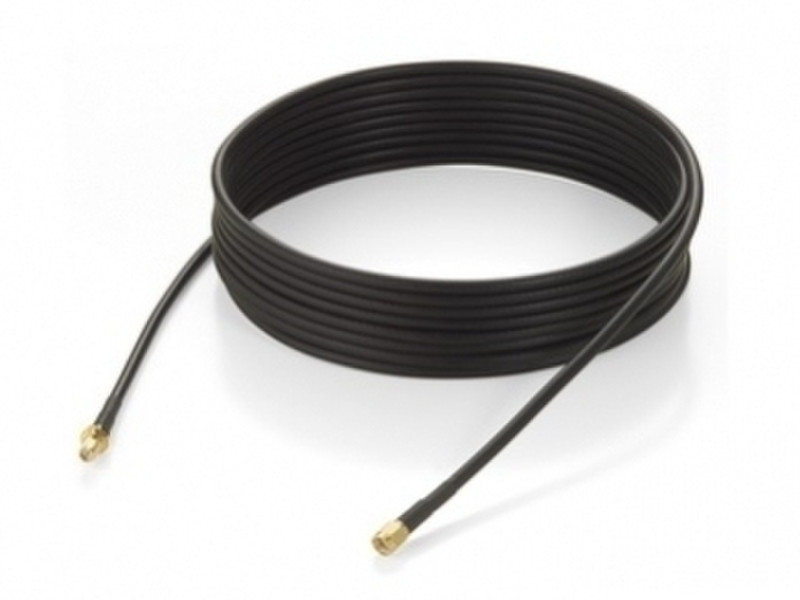LevelOne 10m RPSMA Plug -> RPSMA Jack Antenna Cable 10m Schwarz Netzwerkkabel