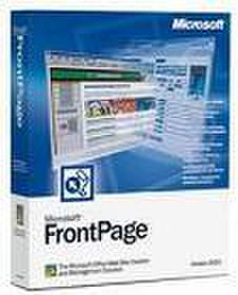 Microsoft OfficePro FrontPage XP Win32 English Disk Kit MVL CD