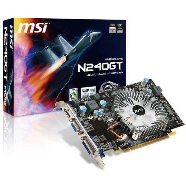 MSI Geforce 240 GT 1GB DDR3 GeForce GT 240 1ГБ GDDR3