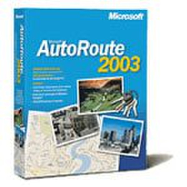 Microsoft Mk MS AutoRoute Euro 2003 EN CD W32