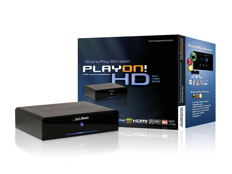 AC Ryan Playon!HD 1.5TB Black digital media player
