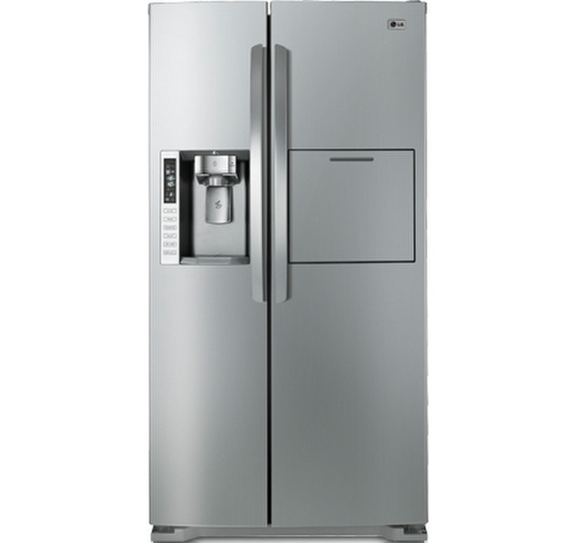 LG GR-P247CNNV freestanding Stainless steel side-by-side refrigerator