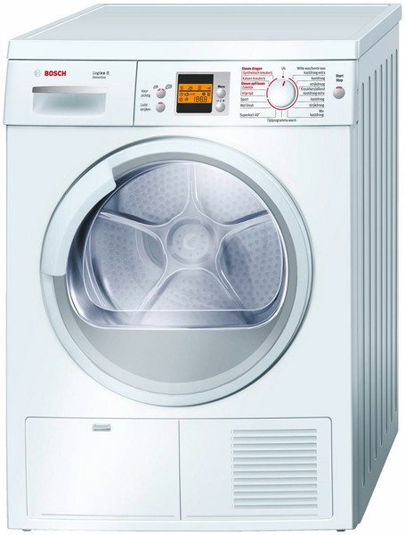 Bosch WTS86500NL freestanding Front-load 8kg White tumble dryer