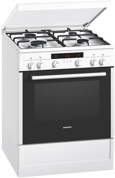 Siemens HR745220N Freestanding Gas hob White cooker