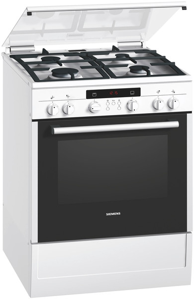 Siemens HR745225N Freestanding Gas hob White cooker