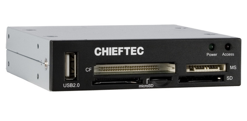 Chieftec CRD-501 USB 2.0 Черный устройство для чтения карт флэш-памяти