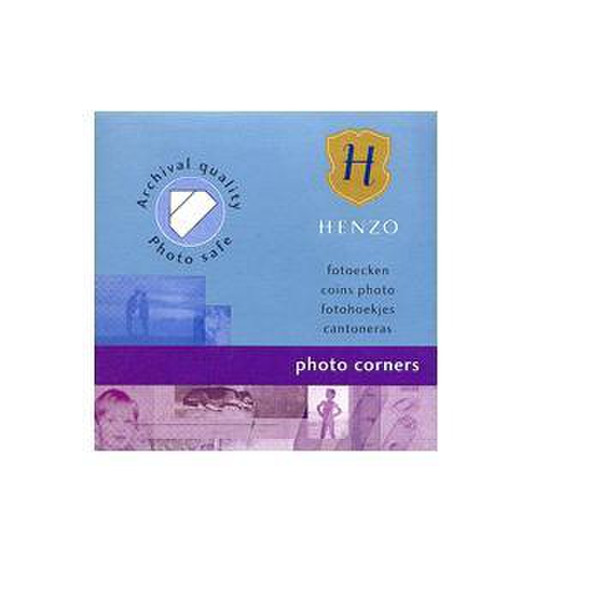 Henzo Photo corners white 500x24 500шт самоклеящийся ярлык