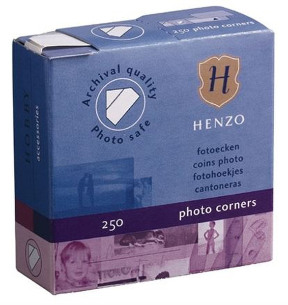 Henzo Photo corners white 250x24 White 250pc(s) self-adhesive label