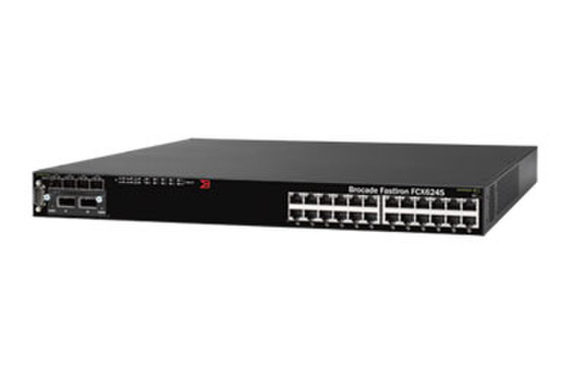 Brocade FCX-2XG Managed L3 Power over Ethernet (PoE) Black network switch