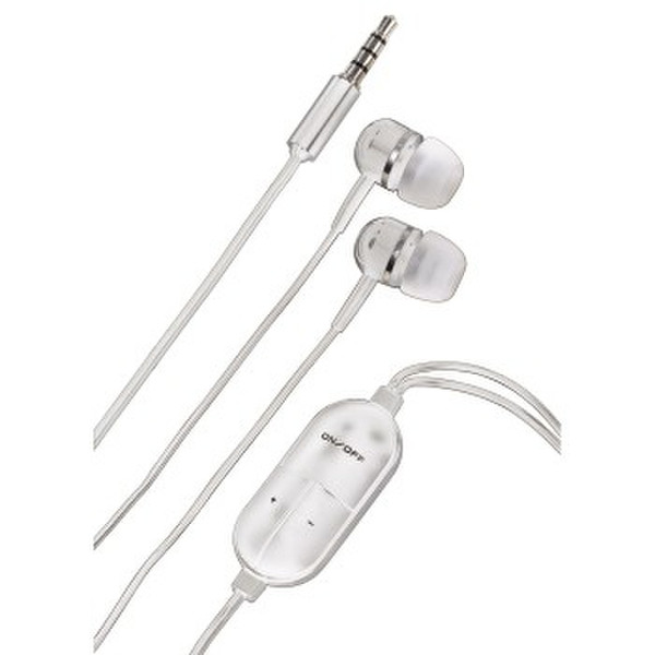 Hama 00104814 In-ear Binaural Wired White mobile headset