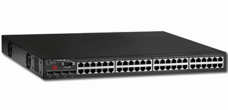 Brocade FWS648G-POE Управляемый L3 Power over Ethernet (PoE) Черный сетевой коммутатор