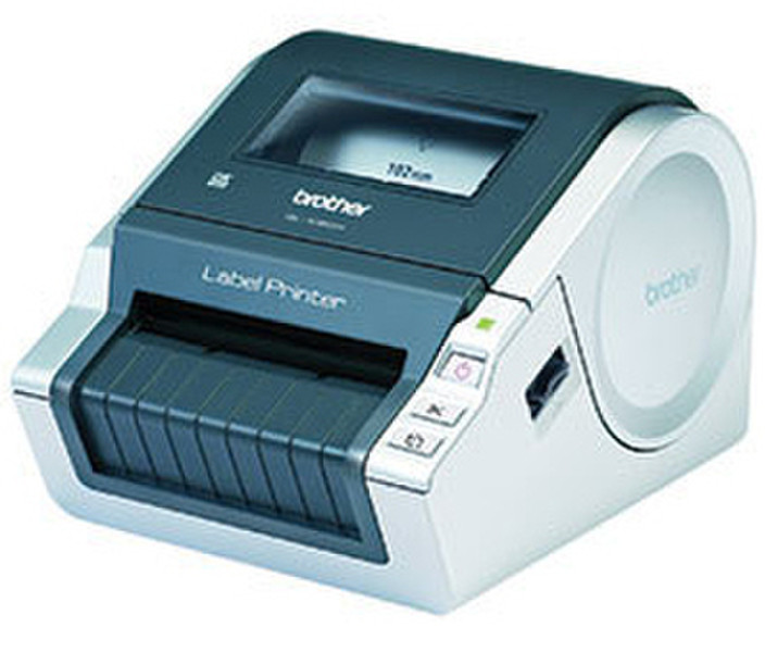 Brother QL-1060N Прямая термопечать 300 x 300dpi Серый, Металлический устройство печати этикеток/СD-дисков