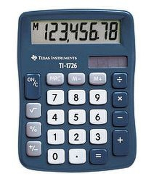 Texas Instruments TI-1726 Pocket Display calculator Blue