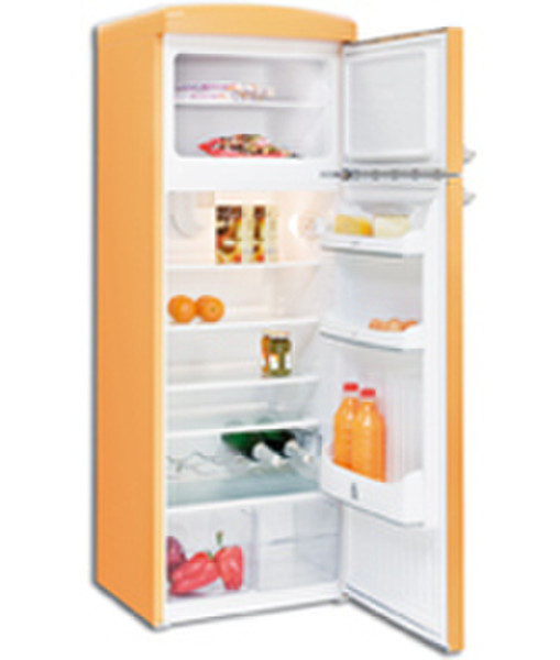 New-Pol NED 181 OR freestanding 311L Orange fridge-freezer