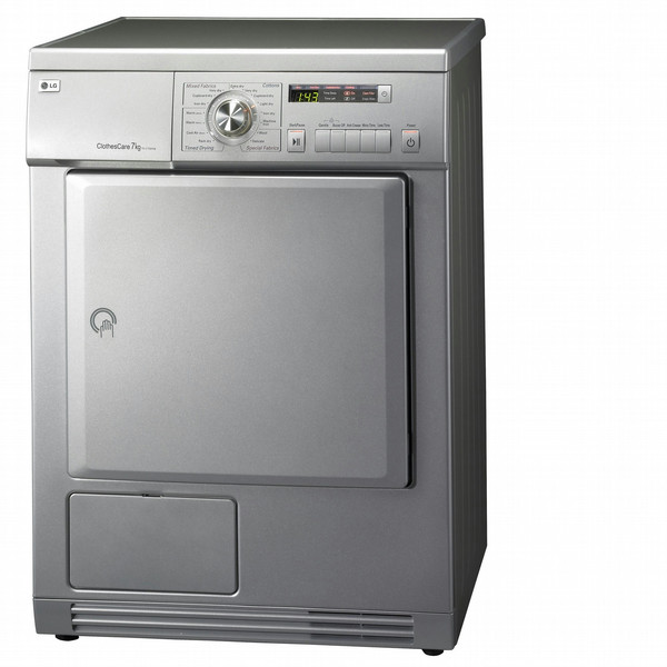 LG TD-C80037EX freestanding Front-load 8kg Silver tumble dryer