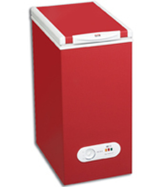 New-Pol NEH 40 B freestanding Chest 65L C Red freezer
