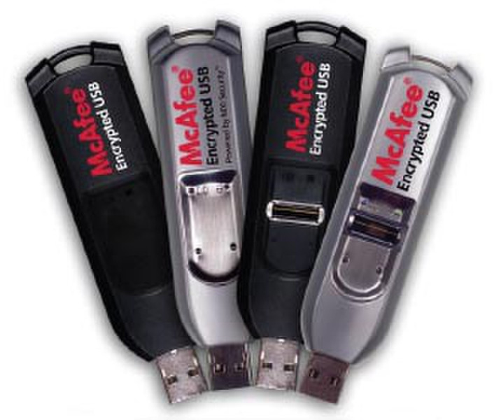 McAfee Encrypted USB Bio, 16GB 16GB USB 2.0 Typ A USB-Stick