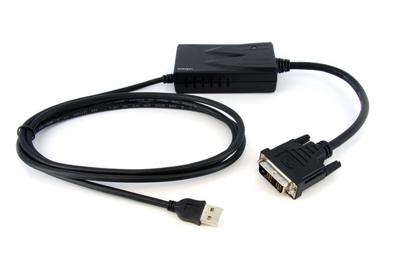 StarTech.com USB2DVIMM6 1.83м USB DVI-D Черный адаптер для видео кабеля