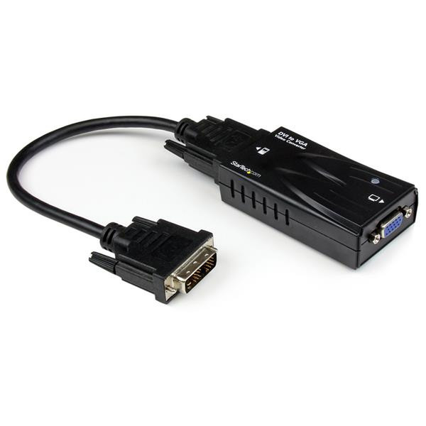 StarTech.com High Resolution Video DVI -> VGA Converter DVI-I DB15 Черный кабельный разъем/переходник