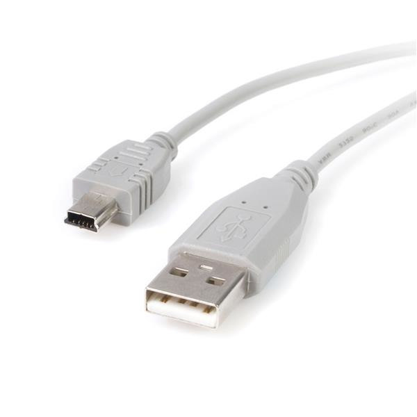 StarTech.com USB2HABM1 0.3м USB A Mini-USB B Серый кабель USB