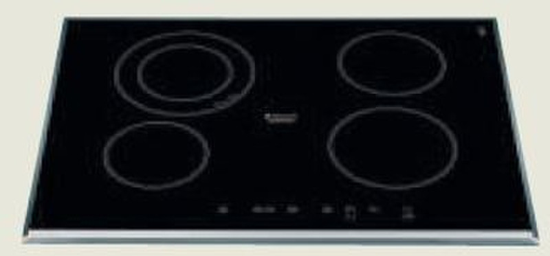 Hotpoint KRC 741 D Z Eingebaut Ceramic hob Schwarz Kochfeld