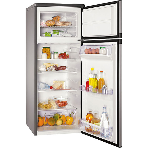 Zanussi ZRT 623 X freestanding Stainless steel fridge-freezer