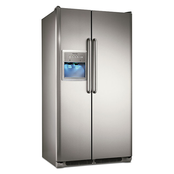 Electrolux ERL 6297 XX freestanding Silver side-by-side refrigerator