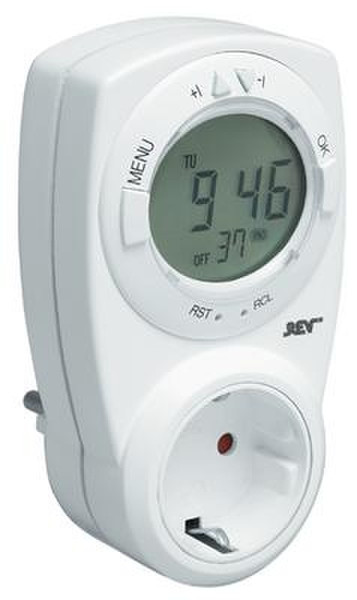 REV digital clock timer w/ large display White