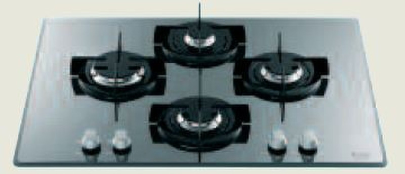 Hotpoint TD 740 S (ICE) IX/HA built-in Gas hob Black hob