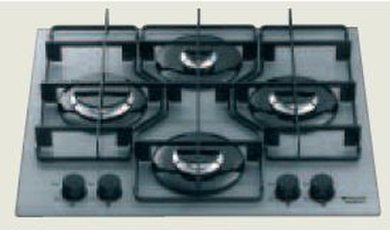 Hotpoint TQ 640 S (ICE) IX/HA built-in Gas hob Black hob