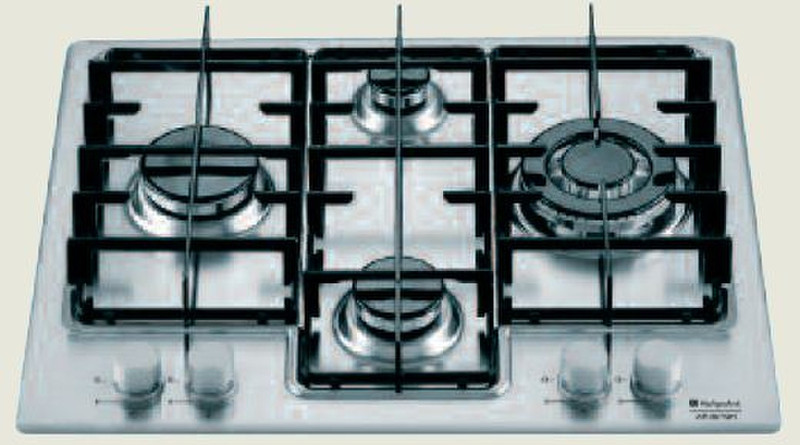 Hotpoint PZ 640 T (IX)/HA Встроенный Gas hob Cеребряный плита