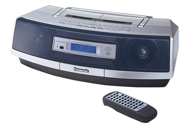 Panasonic RX-ED50AEG-S Portable CD player Blau, Silber CD-Spieler