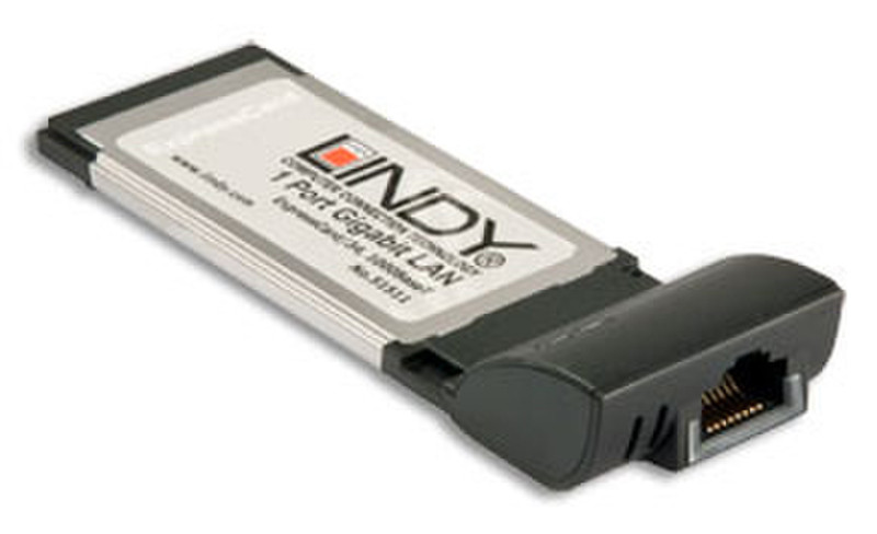 Lindy Gigabit Ethernet ExpressCard/34 1000Mbit/s networking card