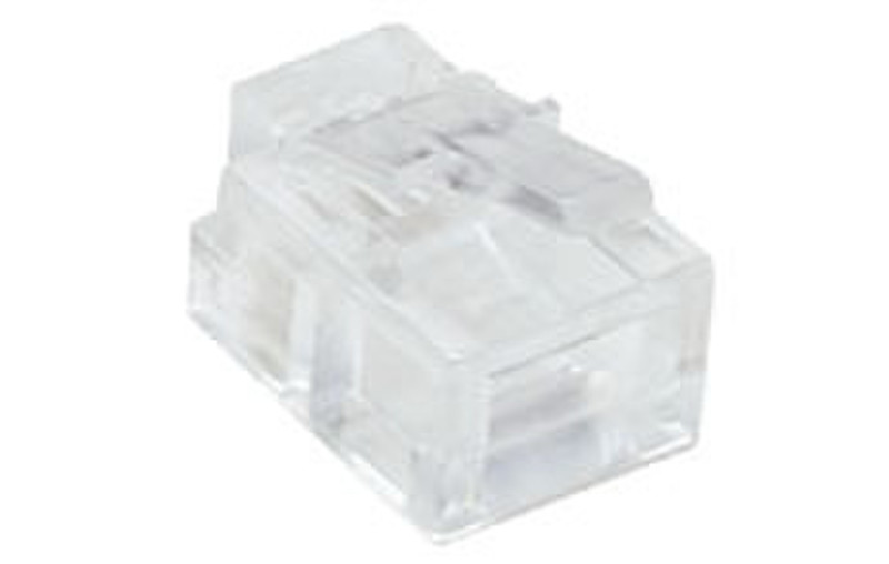 Lindy RJ-11 Connector 6-pin RJ-11 M Transparent wire connector