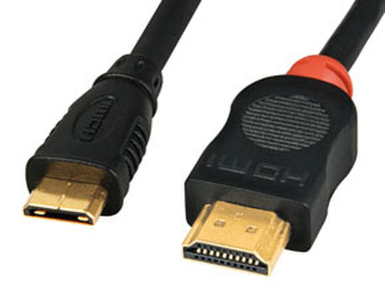 Lindy 1m HDMI/Mini HDMI Cable 1m HDMI Mini-HDMI Black HDMI cable