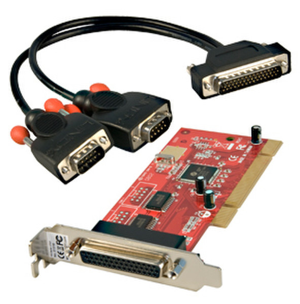 Lindy 2-Port PCI Serial Card интерфейсная карта/адаптер