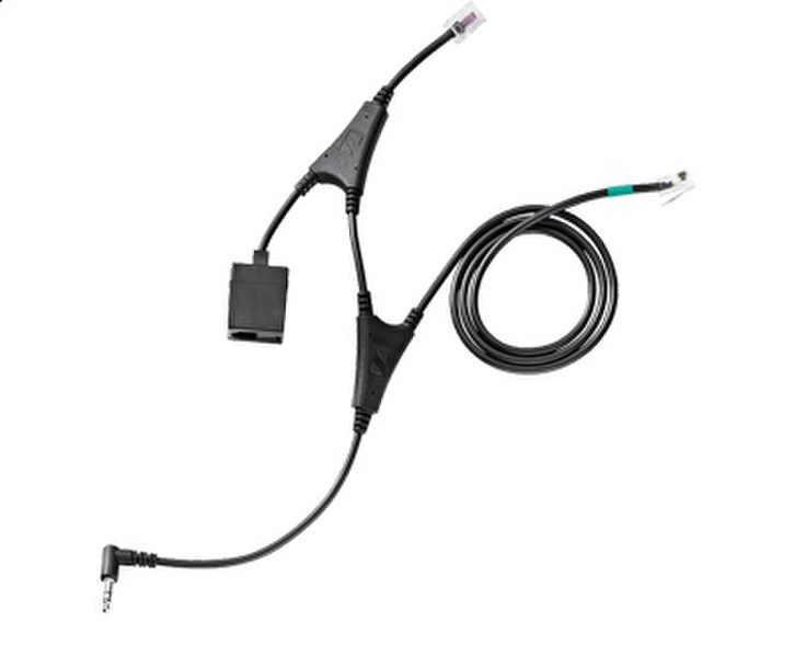 Sennheiser CEHS-AL 01 RJ-11; Alcatel RJ-11; 3.5 mm Black cable interface/gender adapter