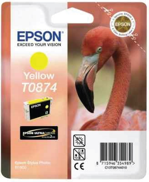 Epson T0874 yellow ink cartridge