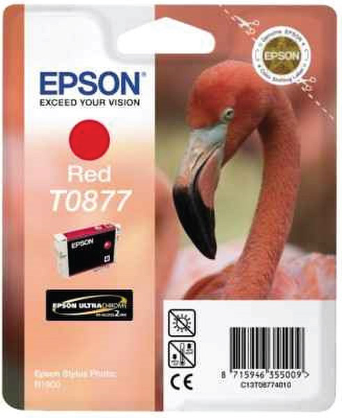 Epson T0877 red ink cartridge