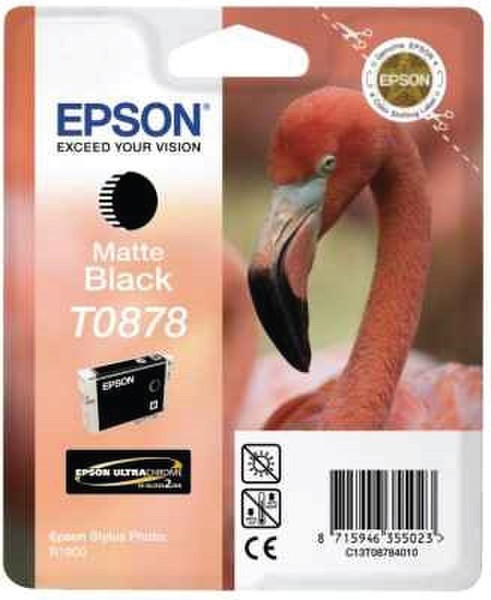 Epson T0878 Пигментный матовый черный струйный картридж