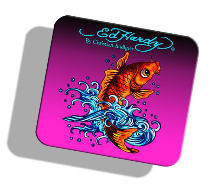 Ed Hardy Koi Fish Multicolour,Pink mouse pad