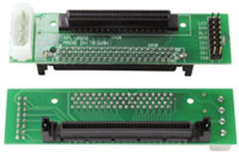 Lindy SCA-2 SCSI Adapter U2W LVD/SE SCA-80 SCSI-III 68 Зеленый кабельный разъем/переходник