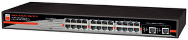Lindy 25003 Unmanaged Black network switch