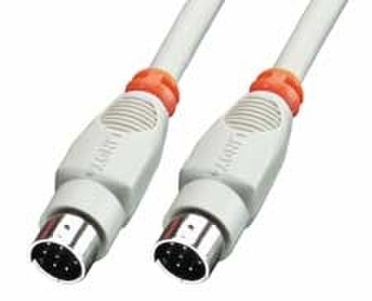 Lindy 8 Pin Mini DIN Cable 5 m 5m Grey printer cable