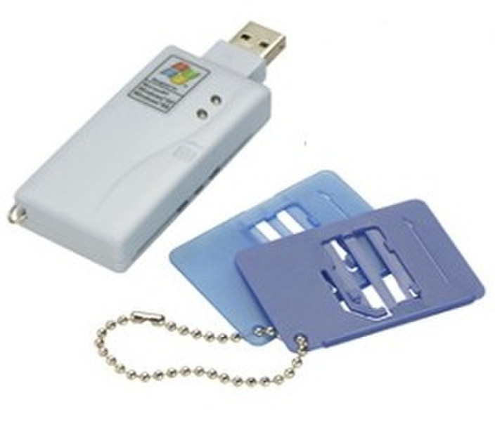 Lindy USB Smart/SIM Card Reader USB 1.1 Серый устройство для чтения карт флэш-памяти