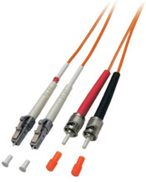 Lindy LWL Duplex LC / ST-II 50/125, 15.0m 15m LC Orange fiber optic cable